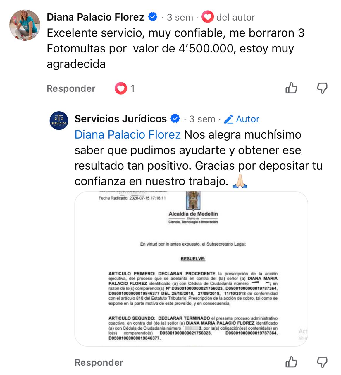 Cliente cuenta que le borraron 3 fotomultas
